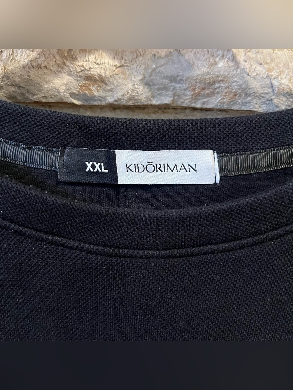Kidoriman Oba Oversized Black Crewneck Tee Shirt - Picture 2 of 6